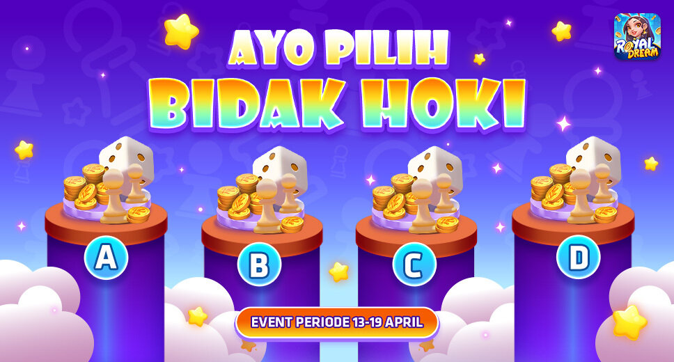 Event Bidak Hoki Royal Dream 13–19 April: Tebak Simbol & Raih Hadiah Event Bidak Hoki Royal Dream 13–19 April: Tebak Simbol & Raih Hadiah